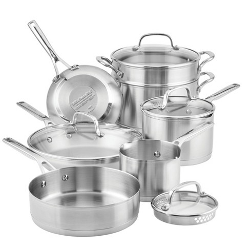 5-Ply Stainless Steel Cookware Set 14-pc | Legend Cookware