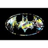 Batman Shiny Silver and Yellow Logo Black T-shirt Toddler Boy to Youth Boy - 2 of 3