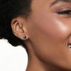 Ross-Simons 7-7.5mm Cultured Button Pearl and .13 ct. t.w. Diamond Stud Earrings in Sterling Silver - 2 of 4