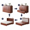 Mjkone Queen Murphy Bed with Mattress,Foldable Space-Saving Cube Cabinet Bed - 4 of 4