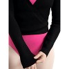 Capezio Women's Ribbed Sweater Knit Wrap Sweater - 2 of 4