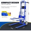 Goodyear 330 Lbs Material Lift & Stacker - Manual Winch, Max Lift 40" Inches - 3 of 4