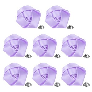 Unique Bargains Handmade Men Suits Formal Boutonnieres Wedding Corsage Lapel Pin Flower Brooch Butterfly Buckle 8 Pcs - 1 of 4