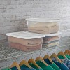 16qt Clear Storage Box with Lid White - Room Essentials™: Plastic, Portable, Stackable, Snap Closure, Universal Storage - 2 of 4