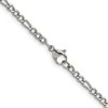 Chisel Stainless Steel Polished 3mm 20" Figaro Chain Necklace - 4 of 4
