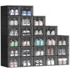 Stackable Storage Boxes, 24 PCS Organizers and Drawers for Shoes Black for Entryway - 4 of 4