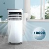 R.W flame 10,000BTU Portable AC Remote - controlled, cools 300 Sq.Ft spaces. 3 - in - 1 function: cooling, dehumidifying & fanning. For room,office - 2 of 4