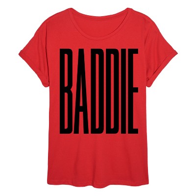 Women's - Instant Message - Baddie Oversized Graphic T-Shirt