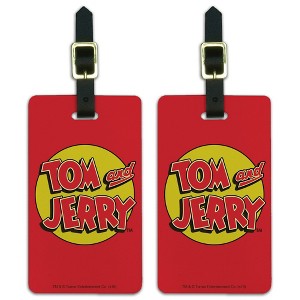 Tom And Jerry Logo Luggage ID Tags Set of 2 - 1 of 4
