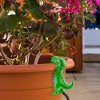 Esterno Dinosaur Planter Huggers, 2pc Set; Hanging Planter and Flower Pot Decorative Planter Edge Accessories, Yard Ornaments - 2 of 4