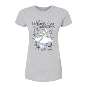 Women's - Disney - Alice In Wonderland Fitted Graphic T-Shirt - 1 of 3