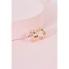 Slickblue Women's Earrings, Small Gold Braided Hoop Style, Trendy Accent, Alloy Material, 0.5" Diameter - 2 of 2