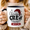 Christmas Crew Mug, Glitter Santa Hat Gift Name for Making Memories (Non-Custom Only)| OrnamentallyYou - 4 of 4