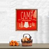 Raz Imports 14” Orange and White Camp Adventures Metal Wall Art - 2 of 4