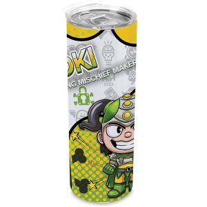 SMASHCRAFT 20 ounce Stainless Steel Double Walled Insulated Travel Tumbler Coffee Mug Cup, Loki Chibi - 1 of 1