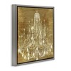 Stupell Industries Vintage Glam Crystal Chandelier Floating Frame Canvas Art, Gray, 18" x 18" - 2 of 4