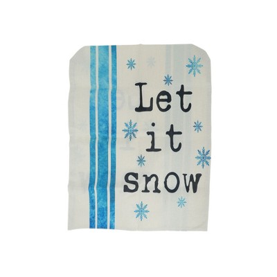 Unique Bargains Dining Chair Slipcovers Faux Linen Blue 22.44 " x 18.11 " 1Pc