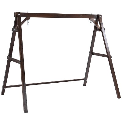 Finnhomy Wooden Hanging Porch Swing