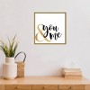 16"x16" Anna Hambly's Love Quotes II Framed Wall Canvas - Amanti Art, Gold Frame, Modern Decor, Typography Artwork, USA Made - 4 of 4