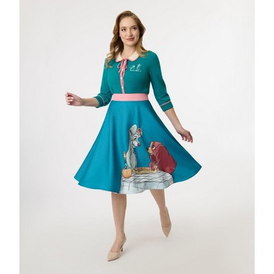 Disney's Lady & The Tramp Collection by Unique Vintage Women's Swing Skirt