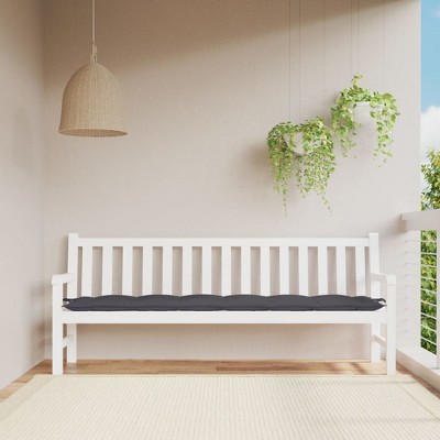 vidaXL Garden Bench Cushion Anthracite 78.7x19.7Inchx2.8Inch FabricInch