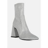 Hustlers Shimmer Block Heeled Ankle Boots - 2 of 4