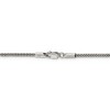 Black Bow Jewelry 2mm, Sterling Silver Fancy Round Box Chain Necklace - 4 of 4