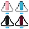 Unique Bargains Neoprene Portable Insulated Adjustable Strap Water Bottle 
Sling Bags 4 Pcs 3.15"x9.06" - 3 of 4