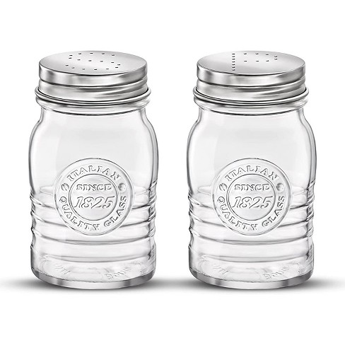 BENICCI BRAND SALT & PEPPER GRINDER SET - GLASS / STAINLESS STEEL NEW IN  BOX
