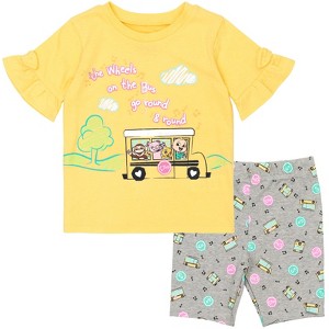 CoComelon JJ Girls T-Shirt and Shorts Outfit Set Toddler - 1 of 4
