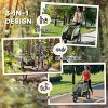 Sillysis 2-in-1 Walk/Ride Child Baby Bike Trailer for Kids 2 Seater - 4 of 4
