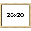 PosterPalooza | Simple Gold Picture Frame - UV Acrylic, Backing Board, Hanging Hardware Included - 2 of 4