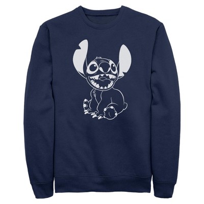 Men's Lilo & Stitch Negative Black and White Sweatshirt