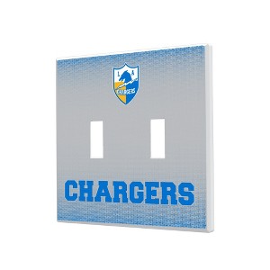 NFL AFC Historic Teams Linen Hidden-Screw Light Switch Plate for Double Toggle - 1 of 4
