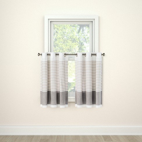 Curtain Tier Stripe Gray Project 62 Target