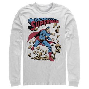Men's Superman Hero Break Barriers Long Sleeve Shirt - 1 of 3