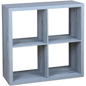 Home Basics 4 Open Cube Organizing Wood Storage Shelf - 1 of 2