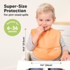 KeaBabies 3pk Presto Baby Bibs Waterproof with Food Catcher, Lightweight Toddler Bibs for Eating - 3 of 4
