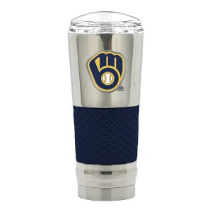 MLB Milwaukee Brewers 24oz Chrome Draft Tumbler - 1 of 2