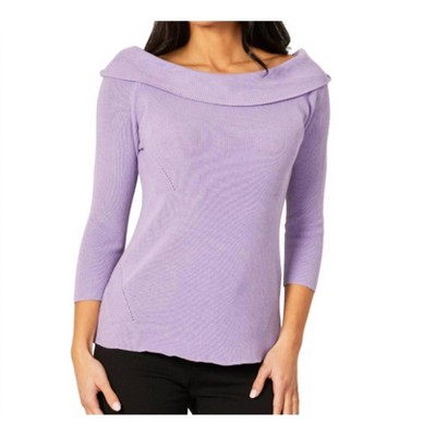 Women's Off The Shoulder Ribbed Detail Top - Angel Apparel