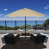9' x 9' Aluminum Market Patio Umbrella with Crank Lift and Push Button Tilt Antique Beige - Astella: Water-Resistant, Rustproof - 4 of 4