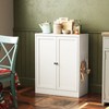 TiramisuBest 34.6" White Metal Pantry Cabinet with Adjustable Shelves, Freestanding Kitchen Storage Organizer with Easy-Grip Handles - 3 of 4