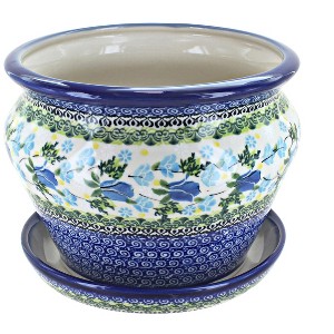 Blue Rose Polish Pottery 152 Kalich Large Flower Pot - 1 of 1