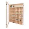 YIYIBYUS Wooden Display Case for Minifigures Action Figures, Display Cabinet, 50 Compartments - 2 of 4