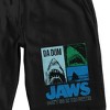 Jaws Da Dum Men's Black Sleep Pajama Shorts - image 2 of 3