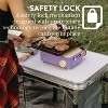 GasOne Butane Fuel Camp Stove - Crate Series - Mini Stove for Camping, Hiking – Portable Gas Stove with Spiral Flame, Violet - 4 of 4
