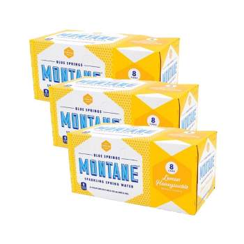 Montane Lemon Honey Suckle Sparkling Spring Water - Case of 3/8 pack, 12 oz