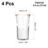 Unique Bargains Polystyrene Shot Glasses Drinkware with Golden Edge 4 Pcs - 2 of 4