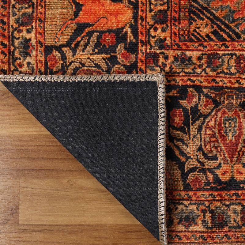 Bohemian Floral Medallion Indoor Area Rug or Runner by Blue Nile Mills, 6 of 8
