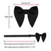 Allegra K Men's Pre-tied Solid Color Formal Party Prom Velvet Bow Ties One Size - 4 of 4